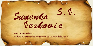 Šumenko Vesković vizit kartica